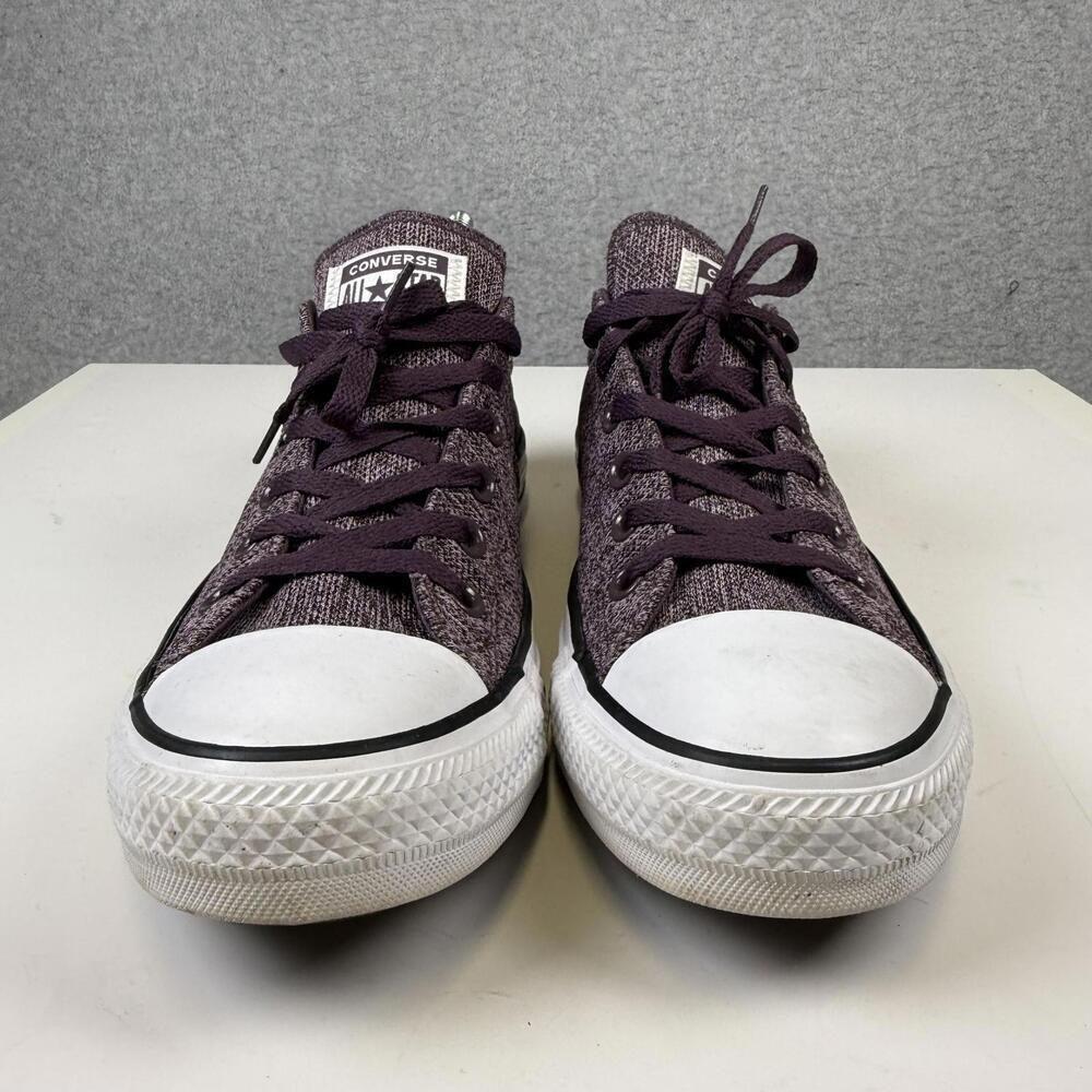 Converse Chuck Taylor Madison Size 10 Purple Tweed Knit Womens - Picture 2 of 9